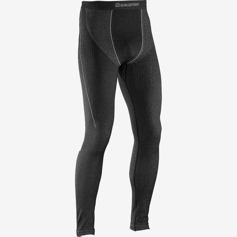 Salomon Primo Warm Tight Seamless M Strumpfhose Herren Schwarz | 76953-TUGJ