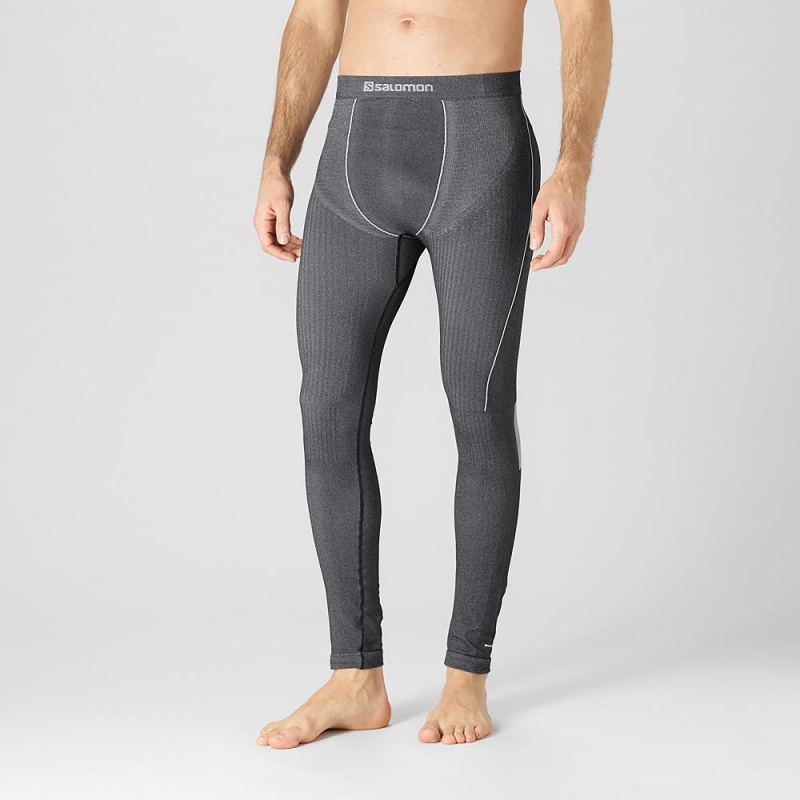 Salomon Primo Warm Tight Seamless M Strumpfhose Herren Schwarz | 76953-TUGJ