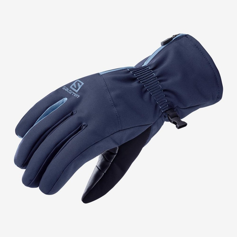 Salomon Propeller Dry W Handschuhe Damen Navy | 75104-ZRYT