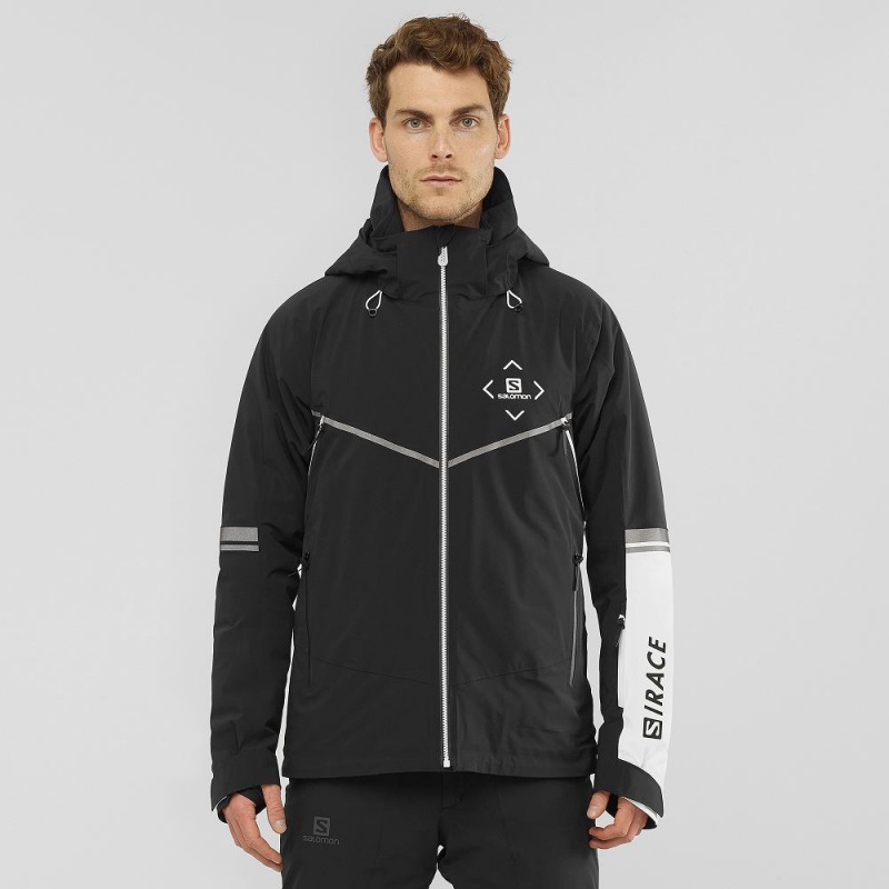 Salomon Race Jacket M Skijacken Herren Schwarz | 04965-TRUB