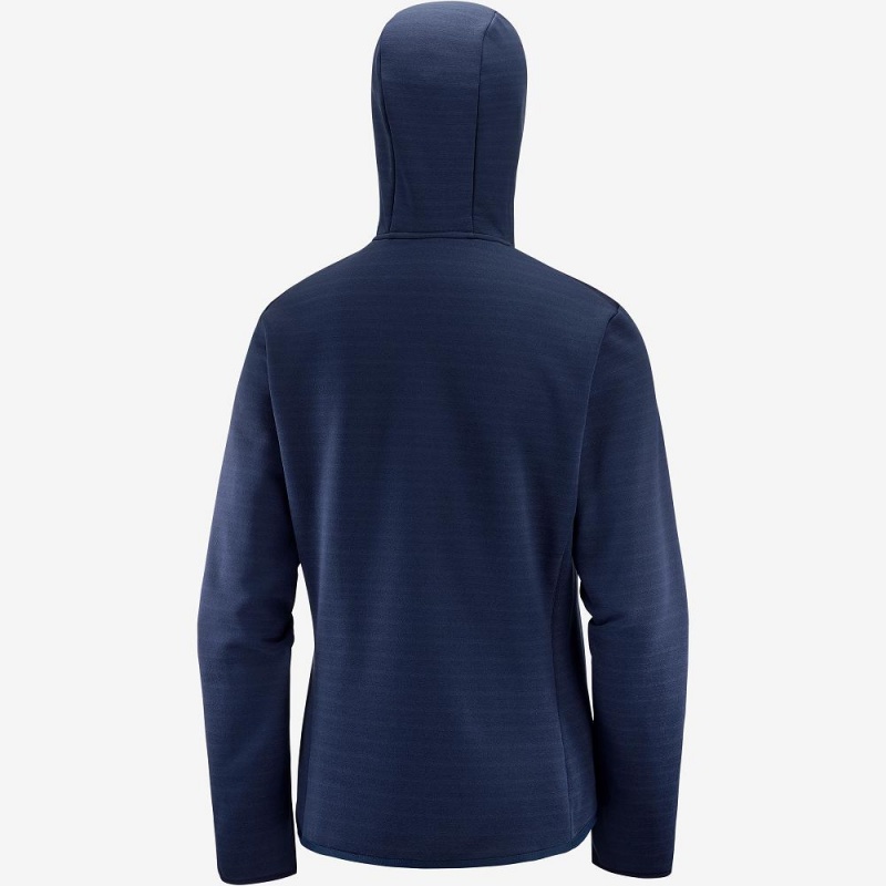 Salomon Radiant Hybrid Hoodie W Skijacken Damen Navy | 04856-GSVF