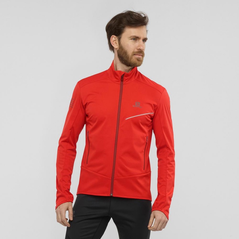 Salomon Rs Softshell Jkt M Jacke Herren Rot | 15946-IKQZ