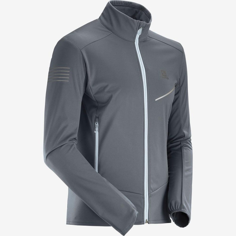 Salomon Rs Softshell Jkt M Jacke Herren Gray | 81457-HGSY