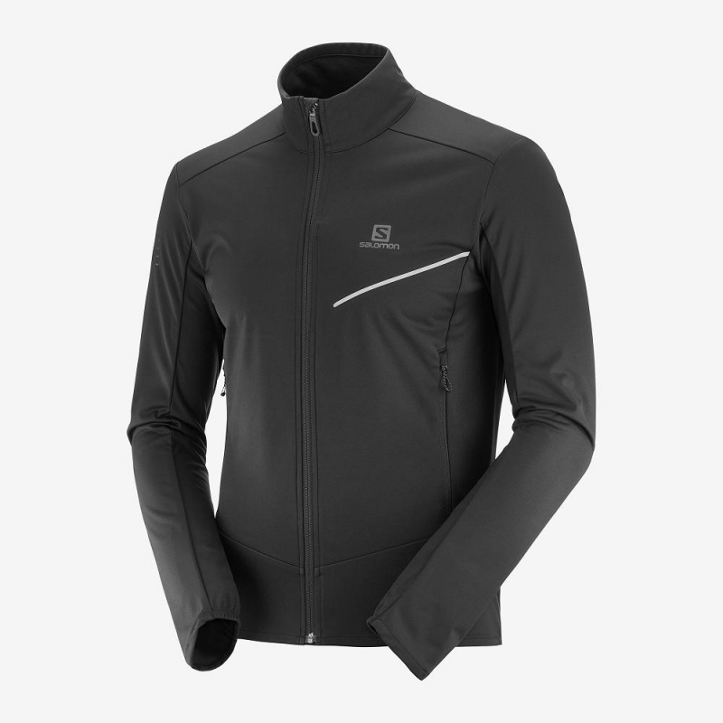 Salomon Rs Softshell Jkt M Jacke Herren Schwarz | 49780-JBZL