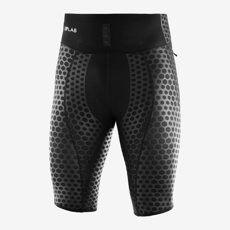 Salomon S Lab Exo Half Tight M Strumpfhose Herren Schwarz | 34062-THQY