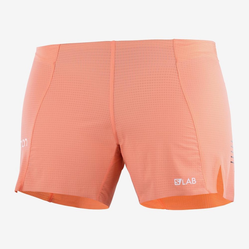 Salomon S Lab Kurzes W Kurze Hose Damen Orange | 58109-CPZO