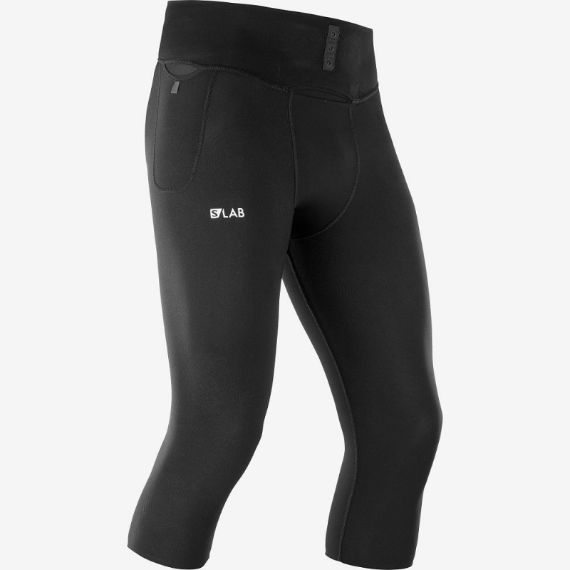 Salomon S Lab Nso Mid Tight M Strumpfhose Herren Schwarz | 16347-ZUAQ