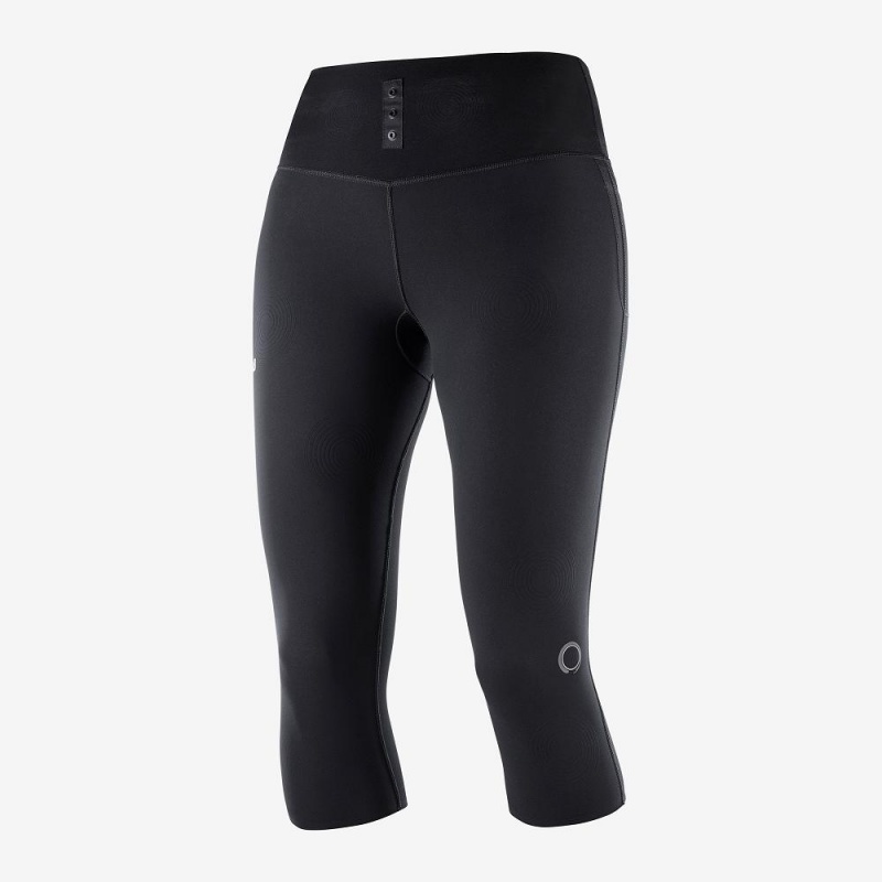 Salomon S Lab Nso Mid Tight W Strumpfhose Damen Schwarz | 05691-CPXA