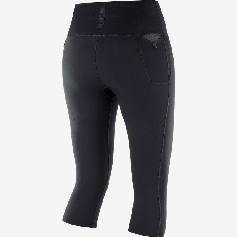 Salomon S Lab Nso Mid Tight W Strumpfhose Damen Schwarz | 05691-CPXA