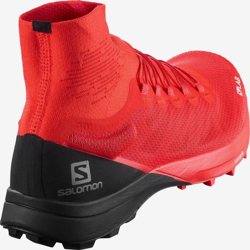 Salomon S Lab Sense 8 Softground Trailrunning Schuhe Herren Rot | 16482-ORAT