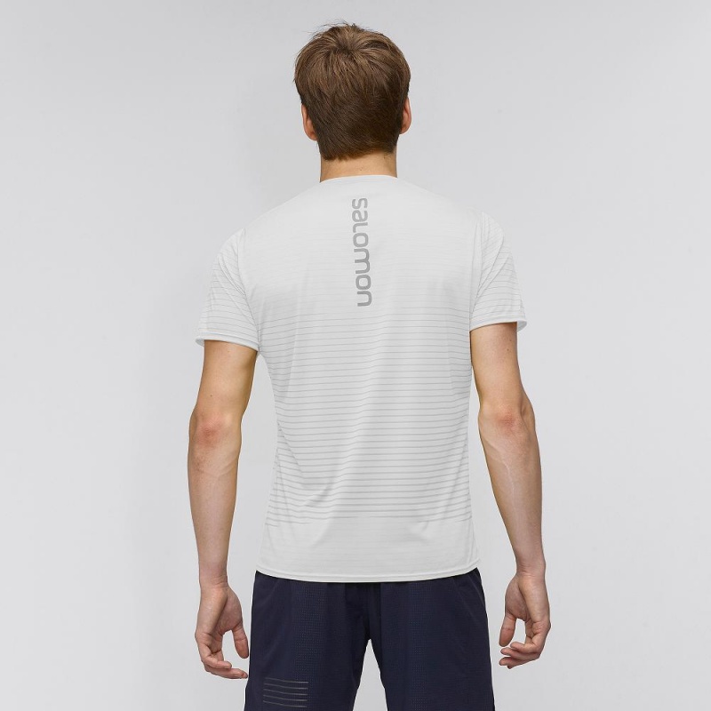 Salomon Sense Tee M Oberteile Herren Weiß | 01372-QJKY