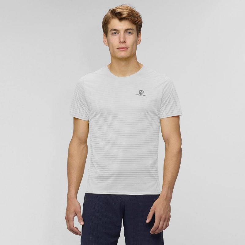 Salomon Sense Tee M Oberteile Herren Weiß | 01372-QJKY