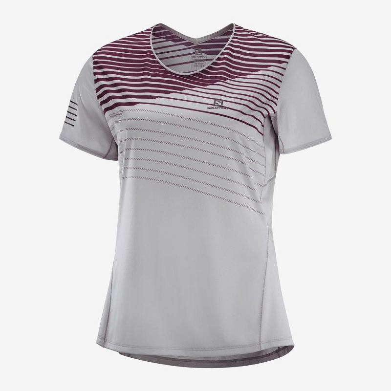 Salomon Sense T-shirts Damen Gray | 31264-WJTV