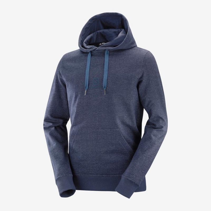 Salomon Shift Hoodie M Hoodie Herren Navy | 48619-BSQY