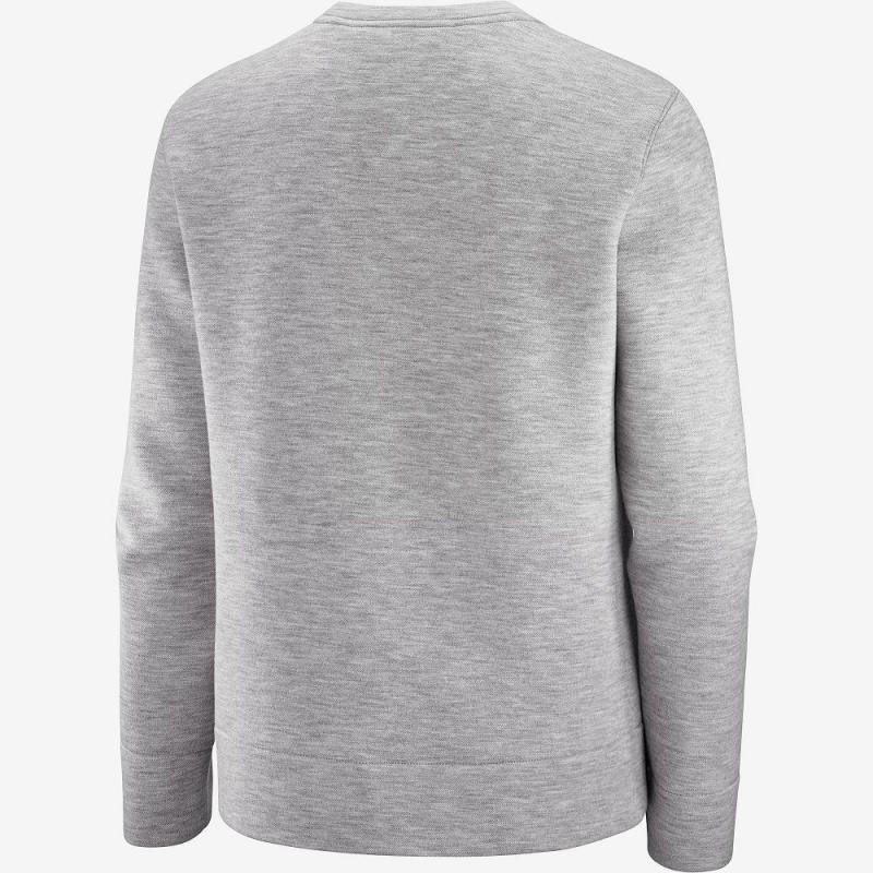 Salomon Sight Crew Neck W Pullover Damen Gray | 40162-NWJY