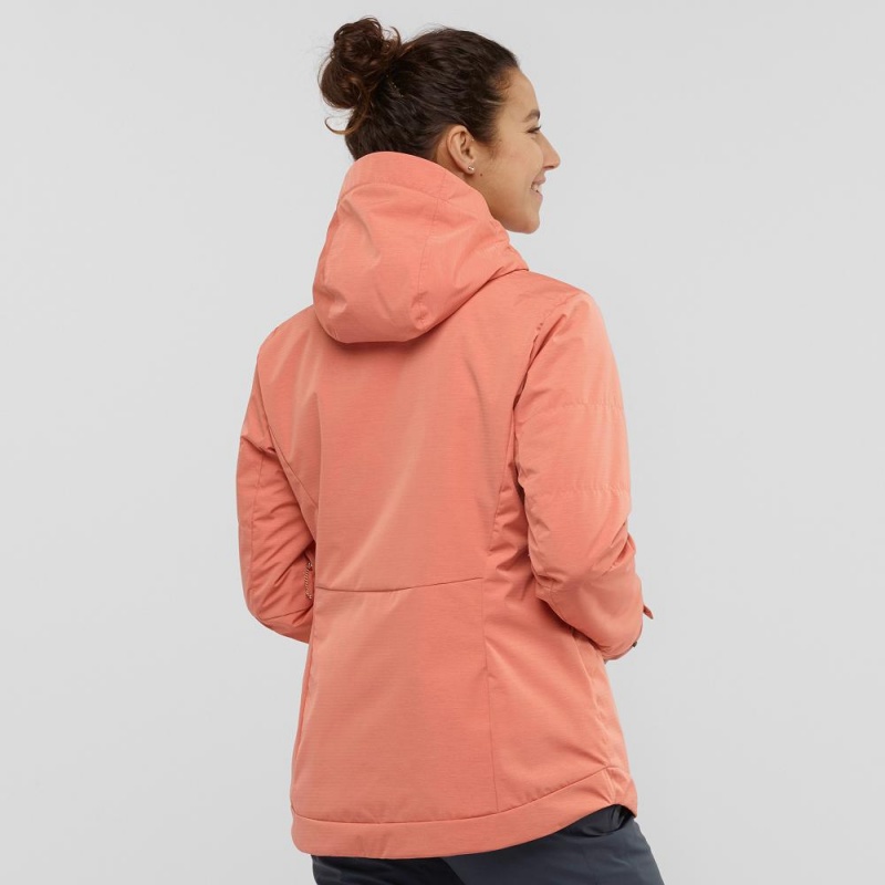 Salomon Snow Rebel Skijacken Damen Orange | 07916-GILJ