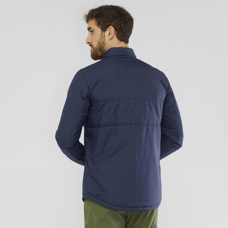 Salomon Snowshelter Insulated Shirt M Jacke Herren Navy | 70385-DJHY