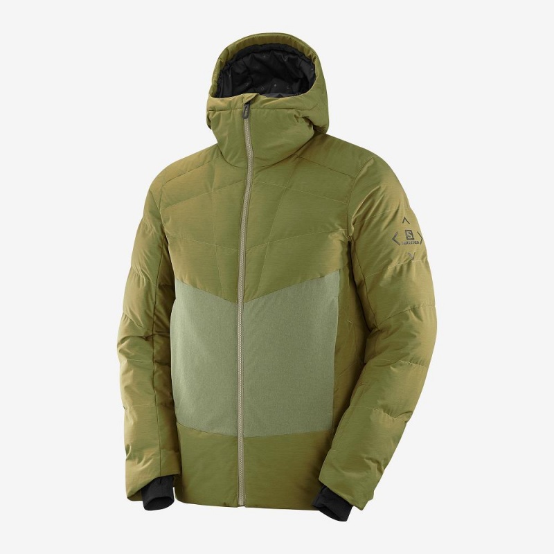 Salomon Snowshelter Jacket M Skijacken Herren Grün | 38672-JQFD