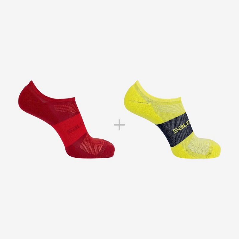 Salomon Sonic 2-Pack Socken Herren Rot | 21834-GBJF