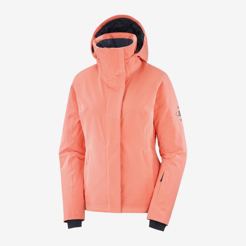 Salomon Speed Skijacken Damen Orange | 46327-RZDE