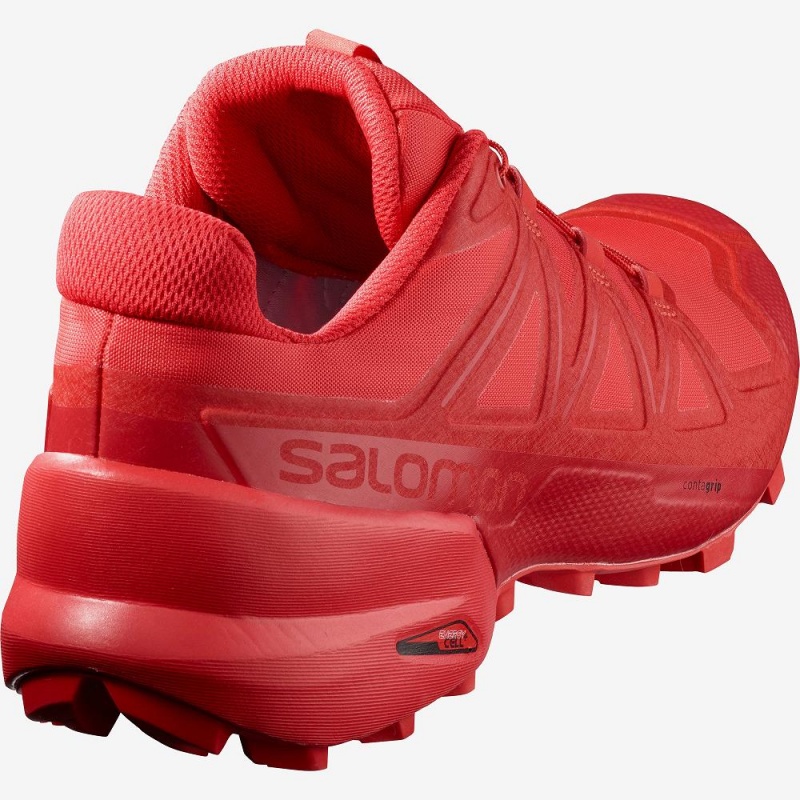 Salomon Speedcross 5 Trailrunning Schuhe Herren Rot | 65723-KQDP