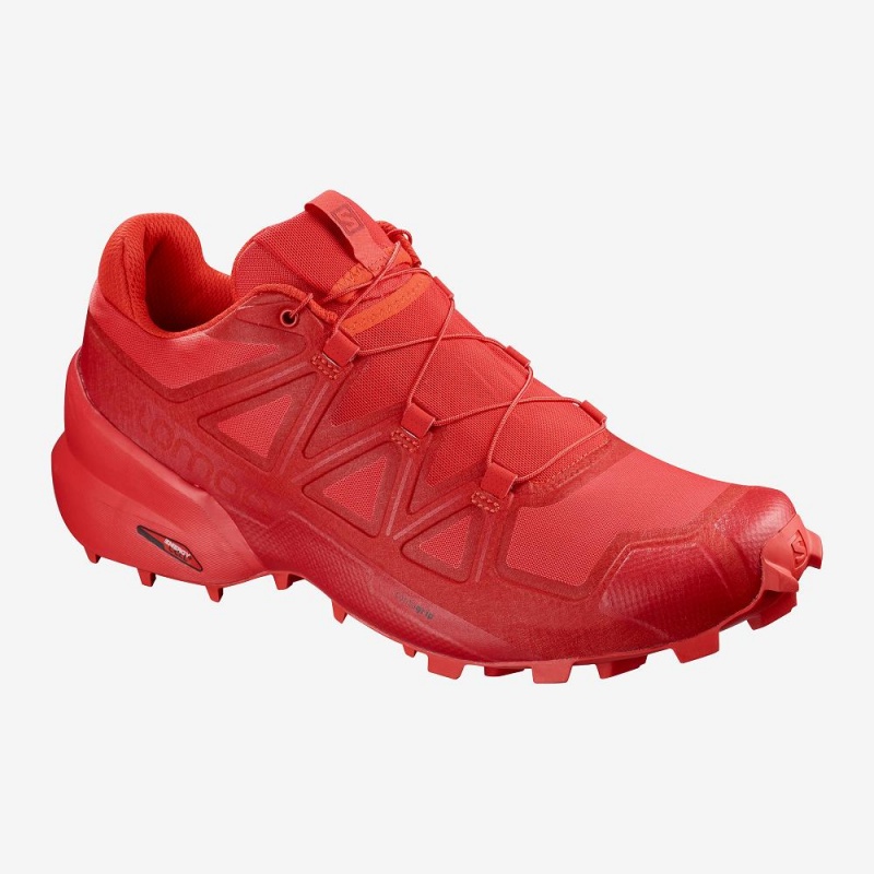 Salomon Speedcross 5 Trailrunning Schuhe Herren Rot | 65723-KQDP