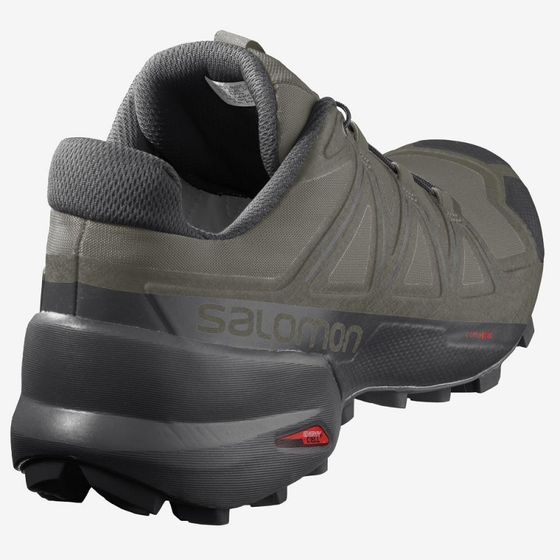 Salomon Speedcross 5 Trailrunning Schuhe Herren Grün | 50318-LCDX