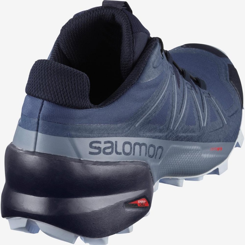 Salomon Speedcross 5 Trailrunning Schuhe Damen Blau | 47685-DLTB