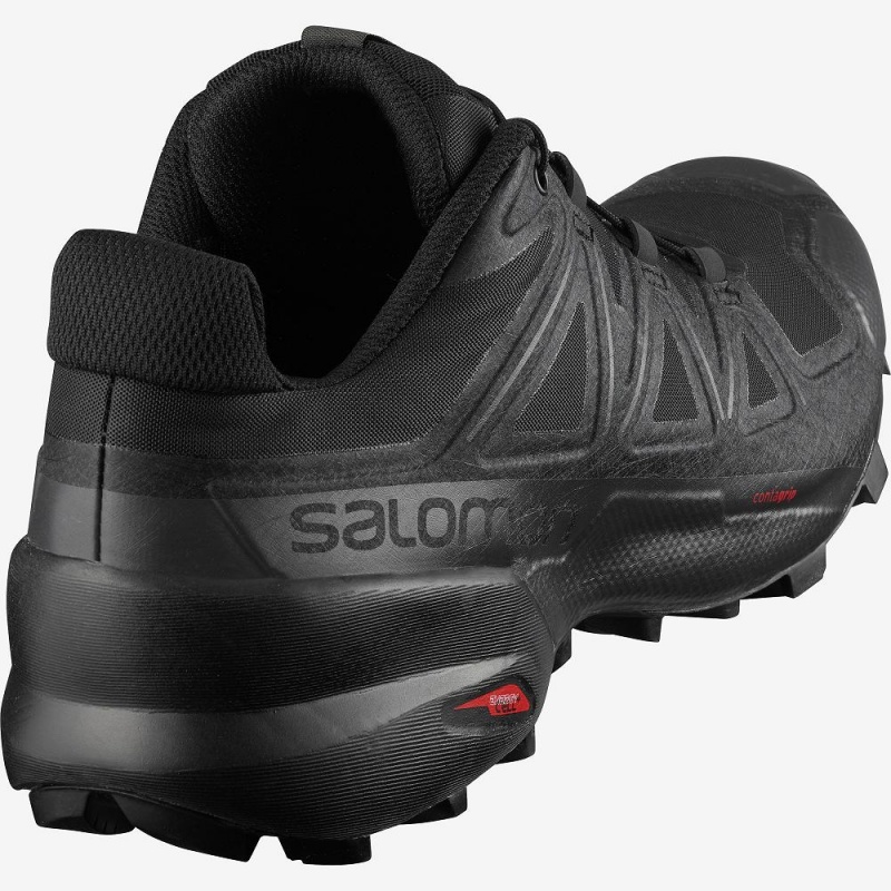 Salomon Speedcross 5 Weite Trailrunning Schuhe Herren Schwarz | 54803-PATM