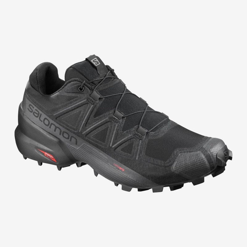 Salomon Speedcross 5 Weite Trailrunning Schuhe Herren Schwarz | 54803-PATM