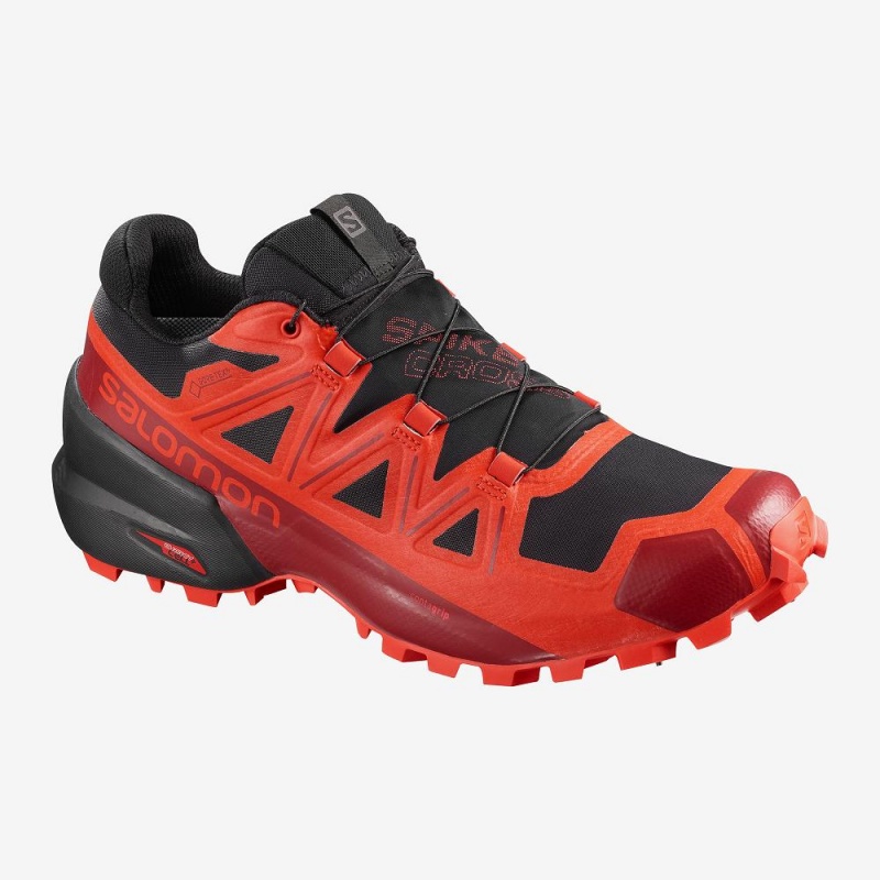 Salomon Spikecross 5 Gore-Tex Trailrunning Schuhe Herren Schwarz | 05237-TRCV