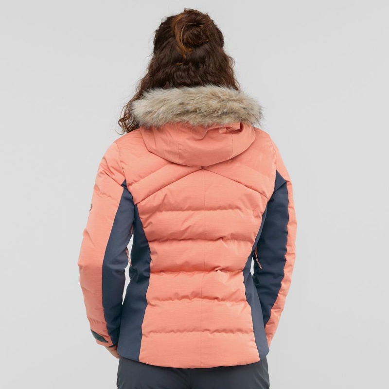 Salomon Stormcozy Skijacken Damen Orange | 67510-HPZM