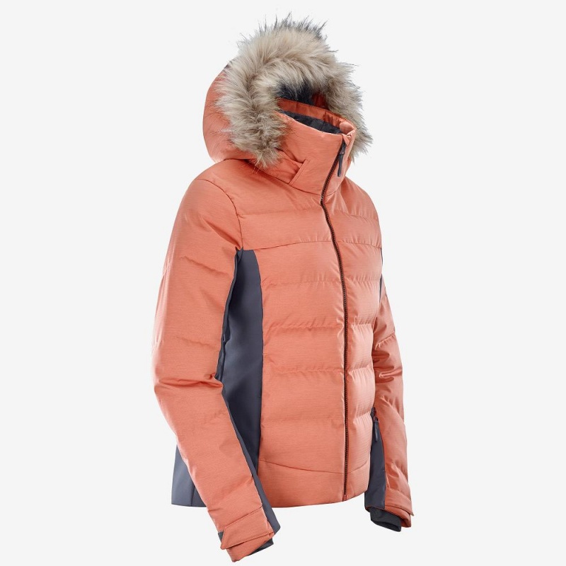 Salomon Stormcozy Skijacken Damen Orange | 67510-HPZM