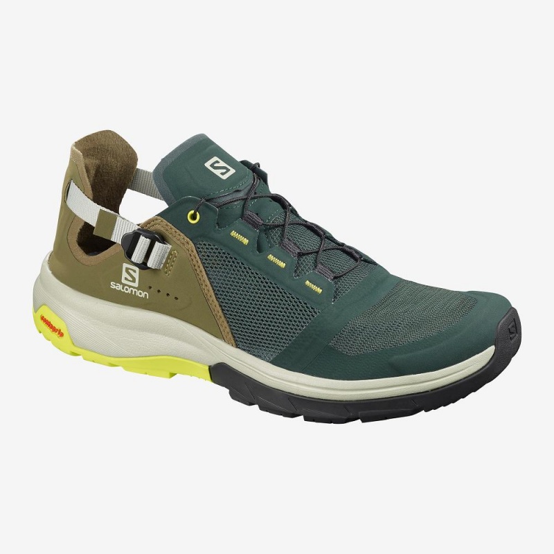 Salomon Tech Amphib 4 Pantoletten Herren Grün | 86120-EPVM