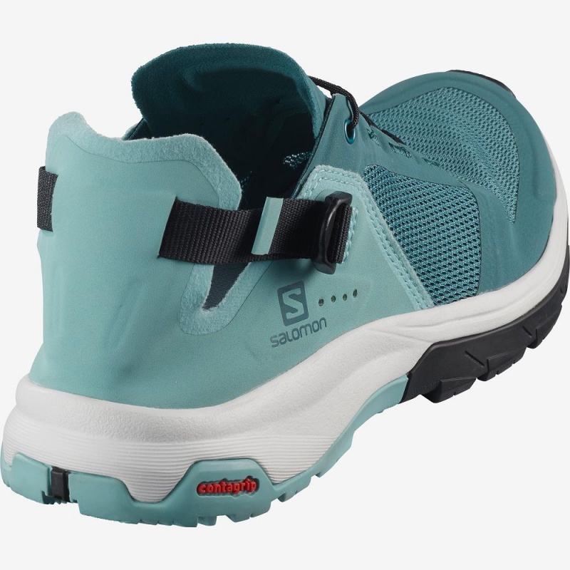 Salomon Tech Amphib 4 W Pantoletten Damen Blau | 43817-QKXU