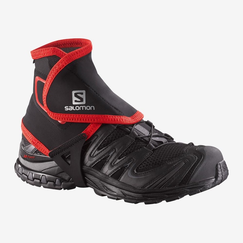 Salomon Trail Gaiters High Halsgamasche Herren Schwarz | 28561-NHEO