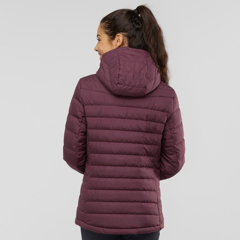 Salomon Transition Down Hoodie W Jacke Damen Lila | 60783-HTZI