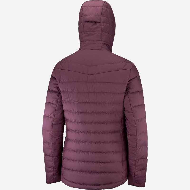 Salomon Transition Down Hoodie W Jacke Damen Lila | 60783-HTZI