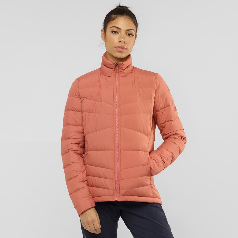 Salomon Transition Down Jacket W Jacke Damen Orange | 84527-PKOZ