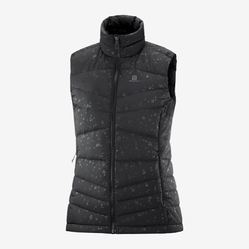 Salomon Transition Down Vest W Jacke Damen Schwarz | 71923-YJOL