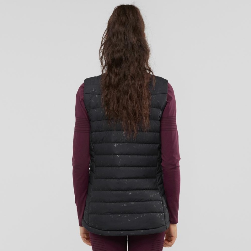 Salomon Transition Down Vest W Jacke Damen Schwarz | 71923-YJOL