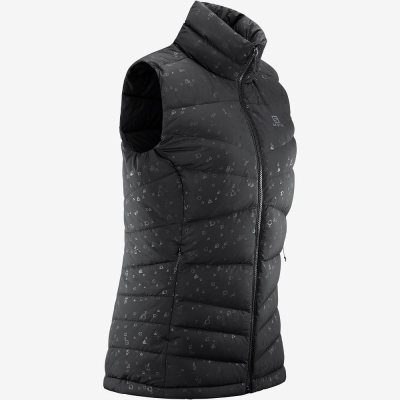 Salomon Transition Down Vest W Jacke Damen Schwarz | 71923-YJOL