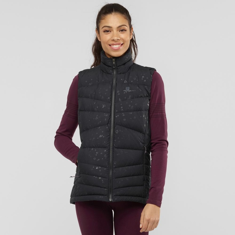 Salomon Transition Down Vest W Jacke Damen Schwarz | 71923-YJOL