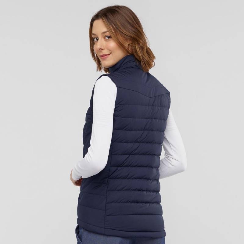 Salomon Transition Down Vest W Jacke Damen Navy | 69184-DNBJ