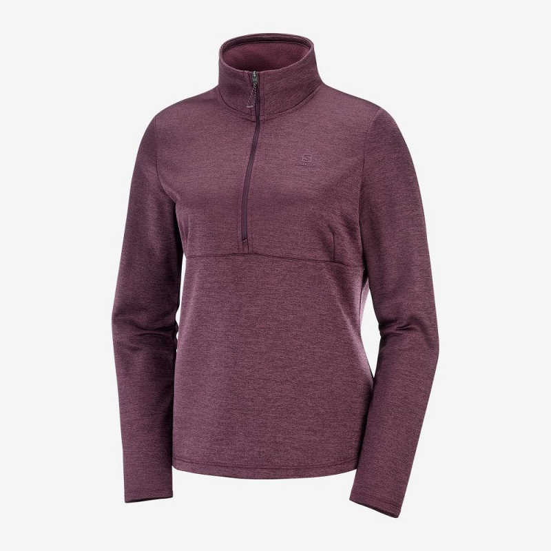 Salomon Transition Half Zip W Skijacken Damen Lila | 43159-QIRB