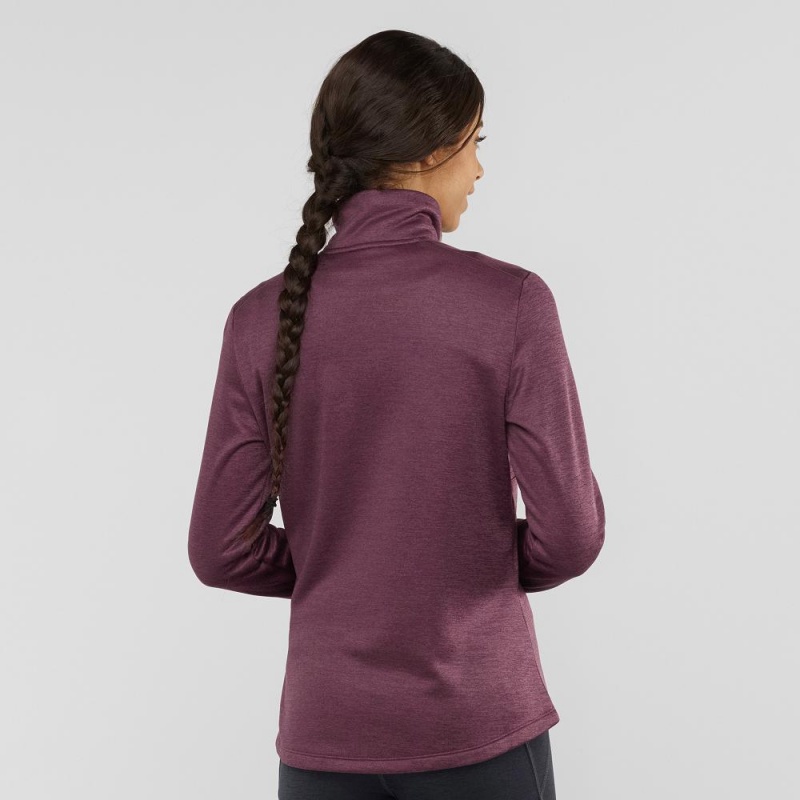 Salomon Transition Half Zip W Skijacken Damen Lila | 43159-QIRB