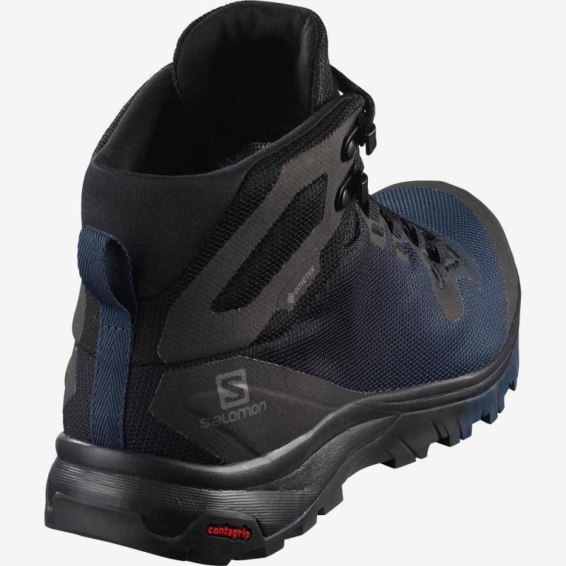 Salomon Vaya Mid Gore-Tex Wanderstiefel Damen Schwarz | 04369-DJWX