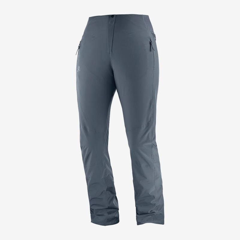 Salomon Warm Ambition W Hose Damen Gray | 40631-OYKQ