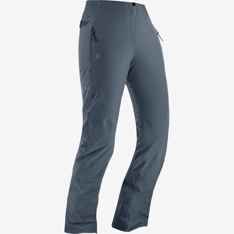 Salomon Warm Ambition W Hose Damen Gray | 40631-OYKQ