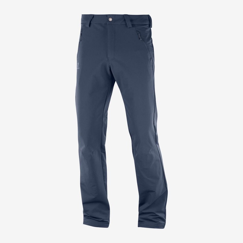 Salomon Wayfarer Warm Gerade Hose Herren Navy | 78029-SFJP